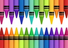 Crayones en todo tipos y tamaños