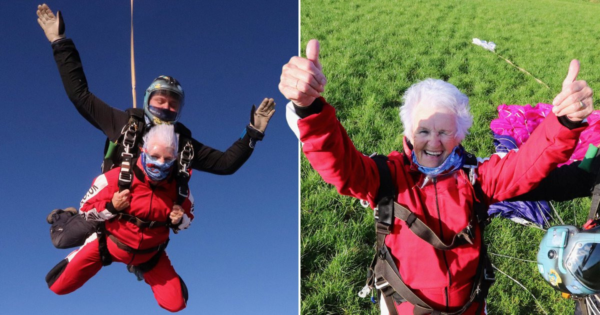 Skydiving at 90 years old!!